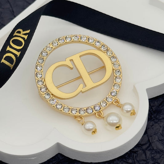 Dior CD Brooch 172612