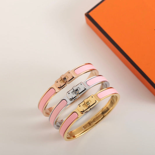 Hermes HM Kelly Pink Bracelet