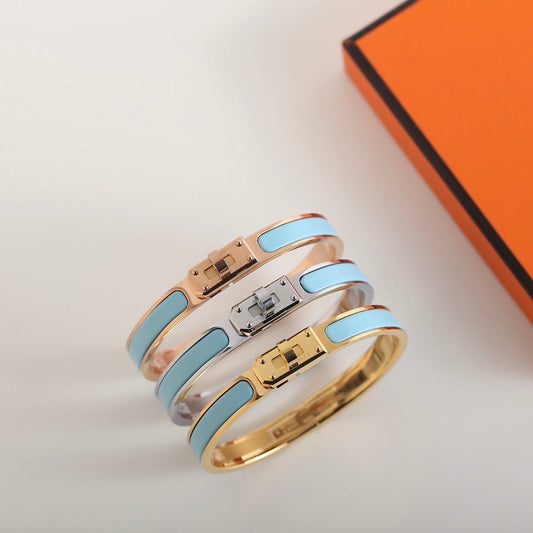 Hermes HM Kelly Cloud Blue Bracelet