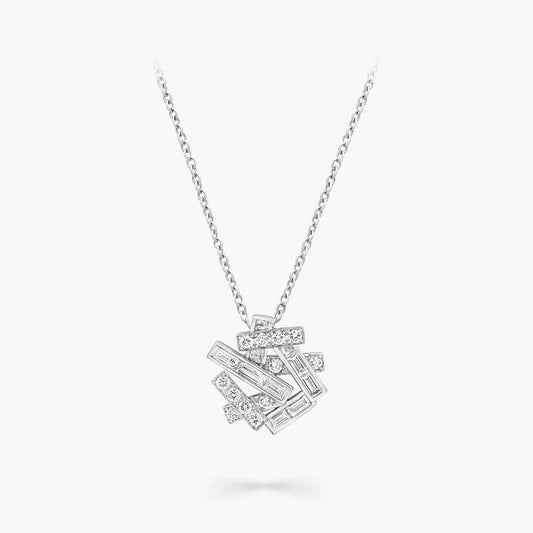 Graff Threads Silver Cubic Zirconia Necklace