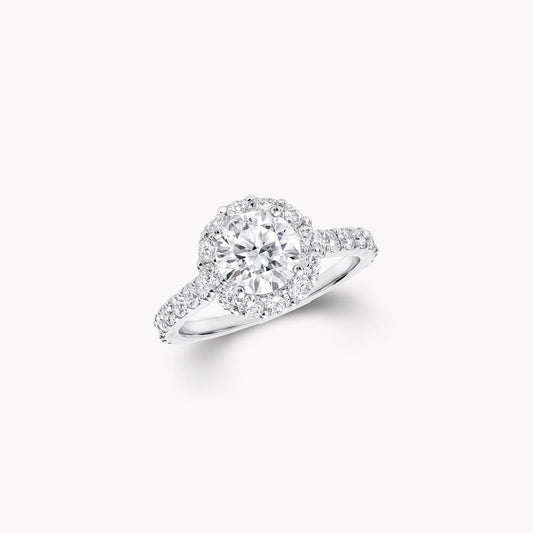 Graff Gra Band Silver Cubic Zirconia Paved Ring