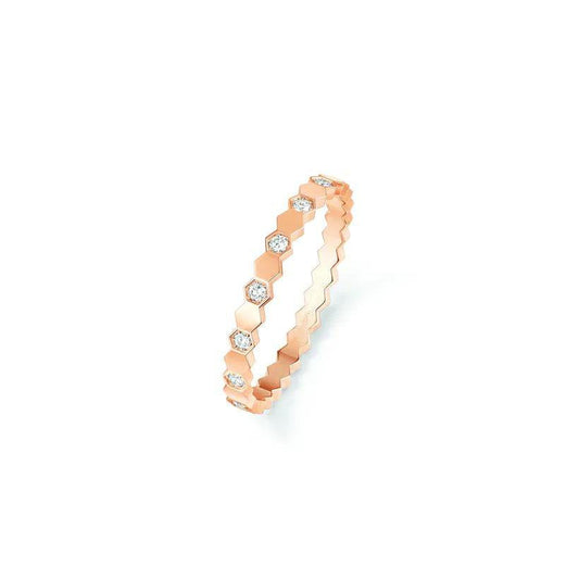 Chaumet Bee Love Ring Pink Gold Cubic Zirconia