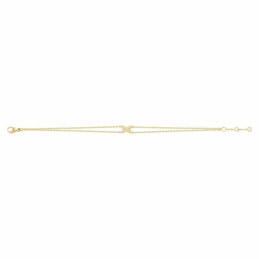 Chaumet Jeux Bracelet Gold Cubic Zirconia