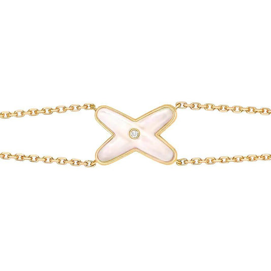 Chaumet Jeux Bracelet White MOP Gold 1 Cubic Zirconia