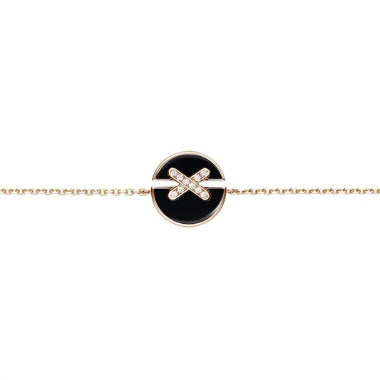 Chaumet Jeux de Bracelet Onyx Pink Gold Cubic Zirconia