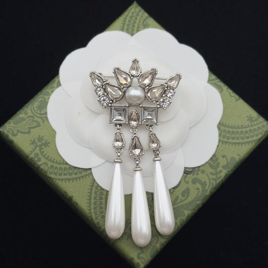 Gucci Brooch Silver 184021