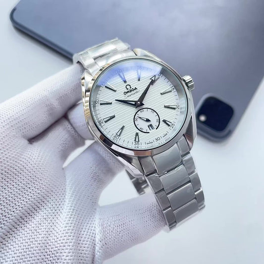 Olym Pianus White Dial Silver Bracelet Watch — hero
