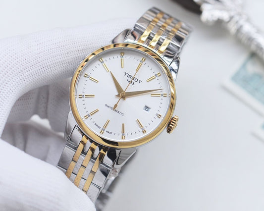 Tissot Silver White Dial Bracelet Watch — hero