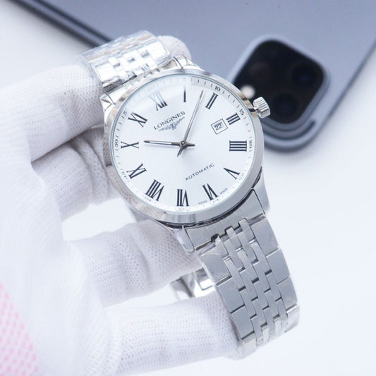 Longines Two Tone Gold White Dial Bracelet Watch — hero