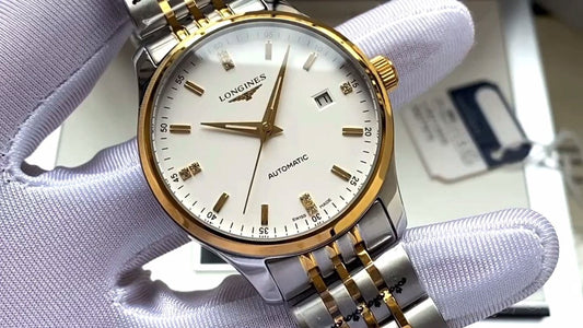 Longines White Dial Two-Tone Watch — hero