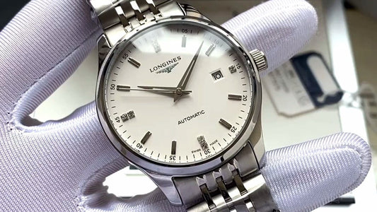 Longines White Dial Silver Bracelet Watch — hero